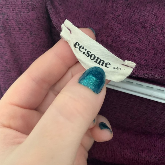 Soft Purple Cowl Neck Sweater - Picture 3 of 3